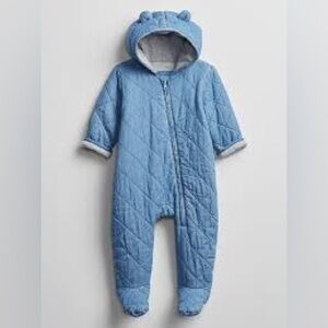 Baby Gap Quilted Chambray Playsuit